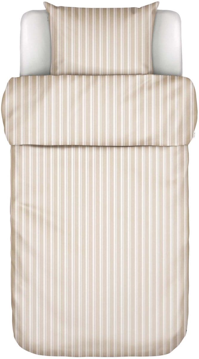 Marc O'Polo Steffe Dekbedovertrek Biologisch Katoenperkal Dark Sand - Eenpersoons – 140x200/220 cm