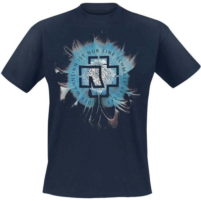 Rammstein T-shirt - Wahnsinn - S tot 3XL - voor Mannen - navy
