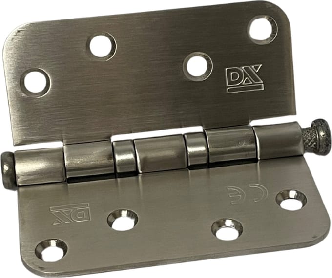 Kogellagerscharnier - Rvs - 89x89 Mm - Met Afgeronde Hoeken