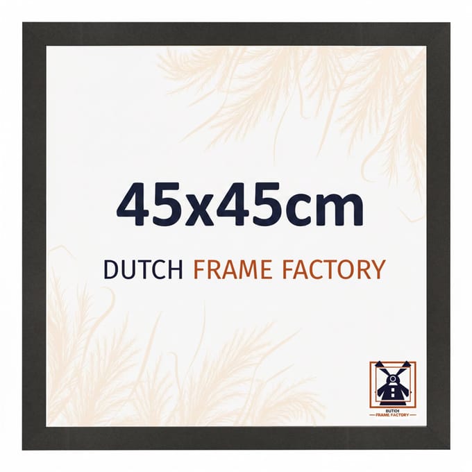 Fotolijst 45x45 cm - MDF - Zwart Mat - Benno