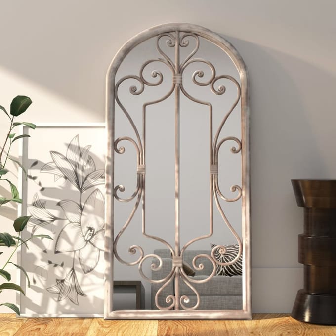 Vidaxl Interieur Spiegel, Kleur Zandkleurig, 100X45 Cm, IJzeren
