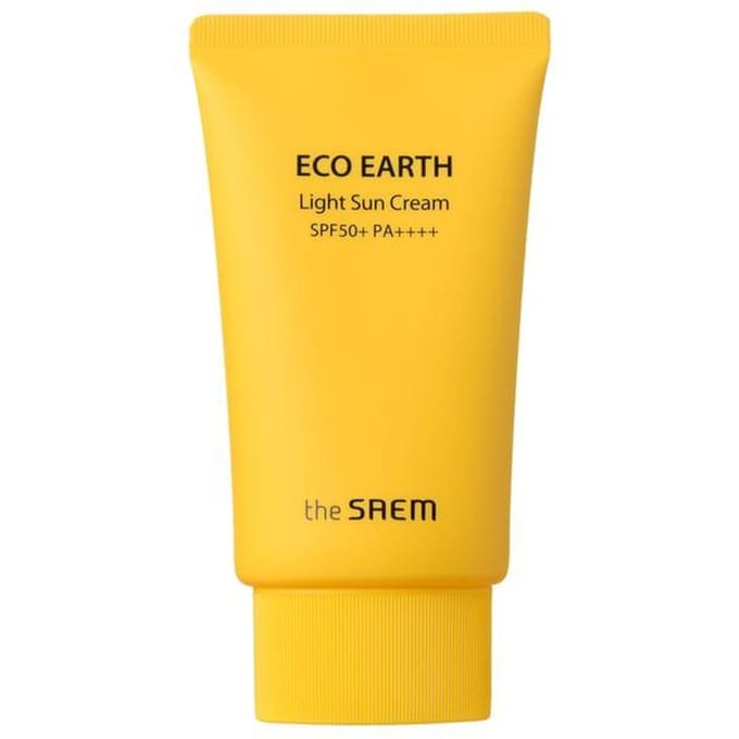 [the SAEM] Eco Earth Light Sun Cream SPF 50+ PA++++ 50g yellow