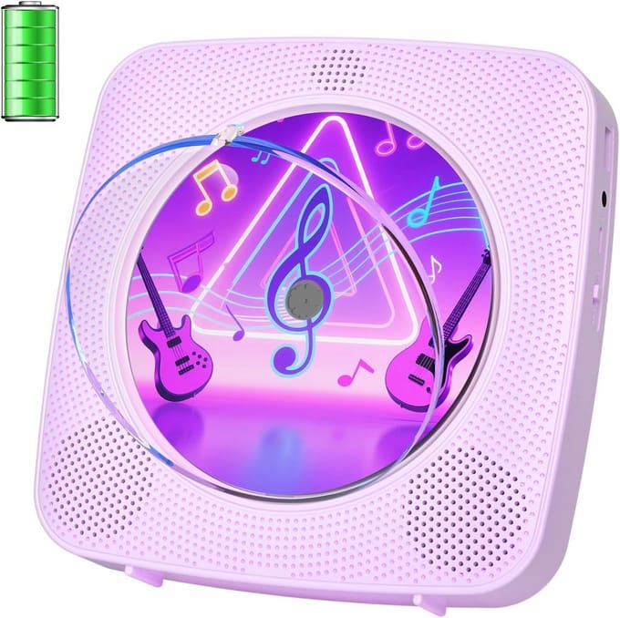 Draagbare Radio en CD Speler voor Kinderen met Bluetooth en USB Weergave