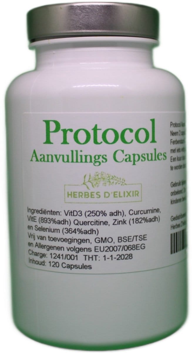 Herbes D'elixir Protocol Aanvulling Capsules - 120 Capsules - Antioxidant & Immuun Complex
