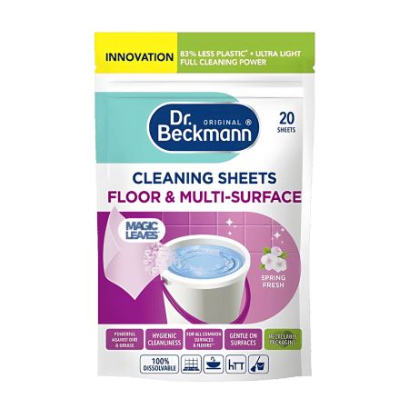Dr. Beckmann Cleaning Sheets Floor &amp; Multi-Surface Spring Fresh 20 st