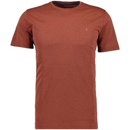 Ragman T-Shirt Softknit Round Neck Burnt Orange / male