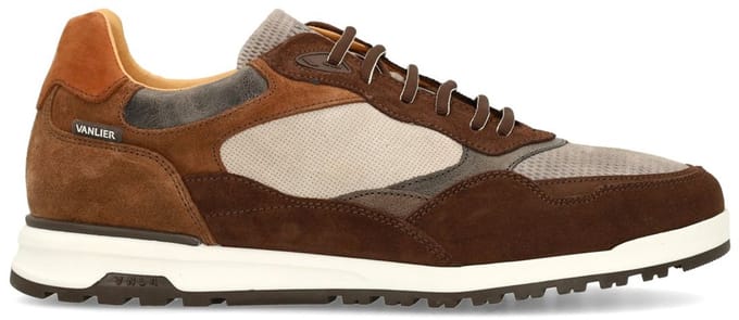 Van Lier - Heren - Bruine suède sneakers - Maat 41