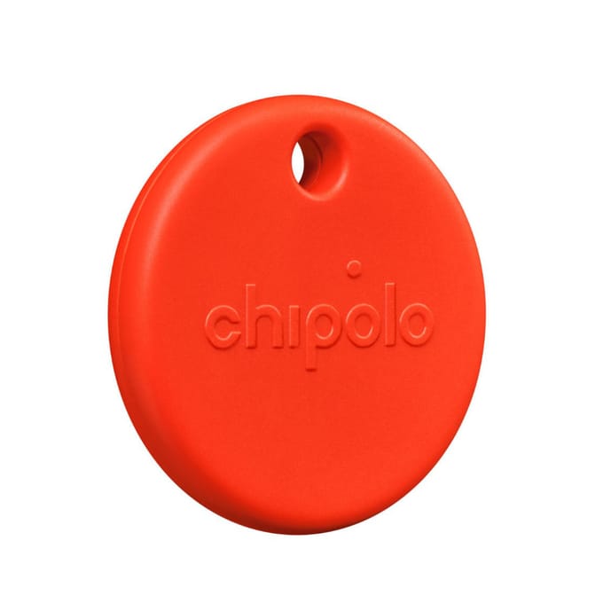 Chipolo POP - Bluetooth Tracker & KeyFinder - Werkt met Apple Find My & Android Find My Device - Tracker Apple iPhone & Android - 120 dB - Rood - 1 Pack