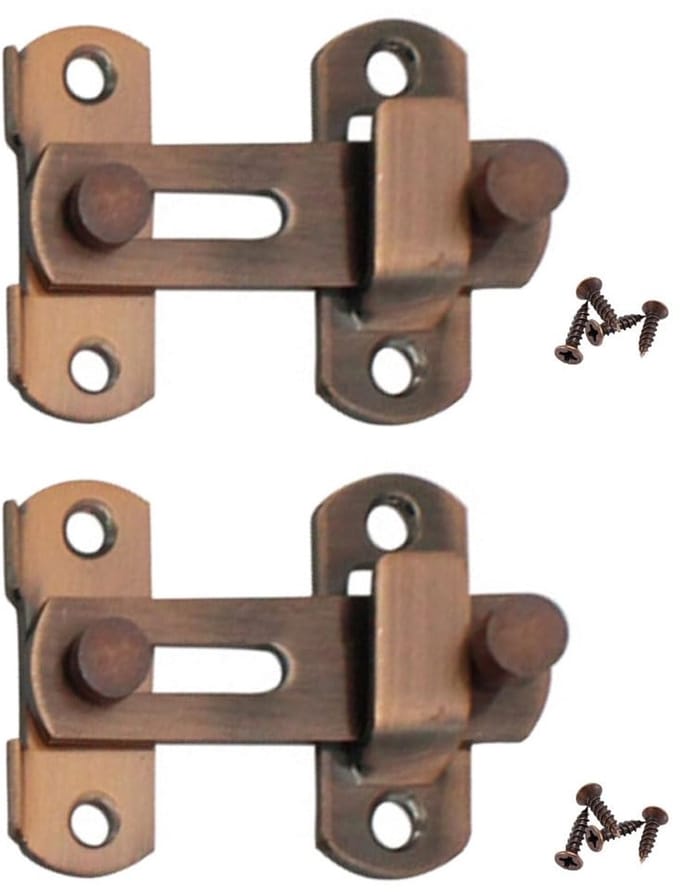Dailygoods- Schuifdeurslot met Klikvergrendeling - 2-delige Latch