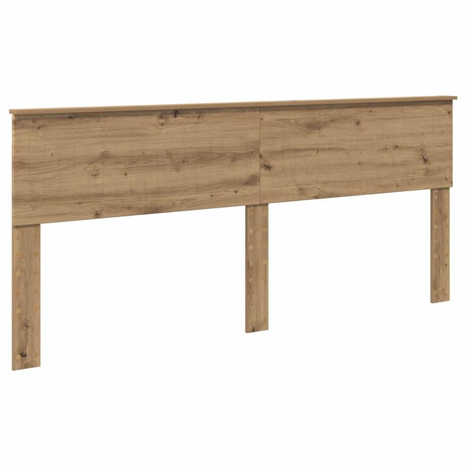 vidaXL Hoofdbord Artisan Eiken Bewerkt hout