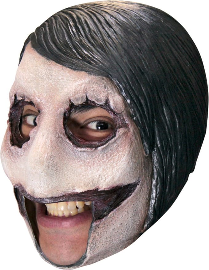Ghoulish Hoofdmasker Kinloos Killer Jef Latex Wit One-size