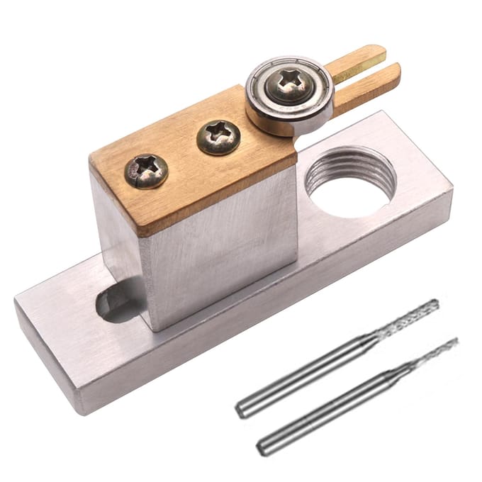 Viool Cellow Making Tools Elektrische Purfling Groove Cutter Luthier Tool Accessoires met twee Miling zilver