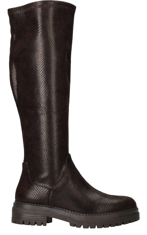 POSH by Poelman Lange laarzen - Dames - Bruin - Maat:41