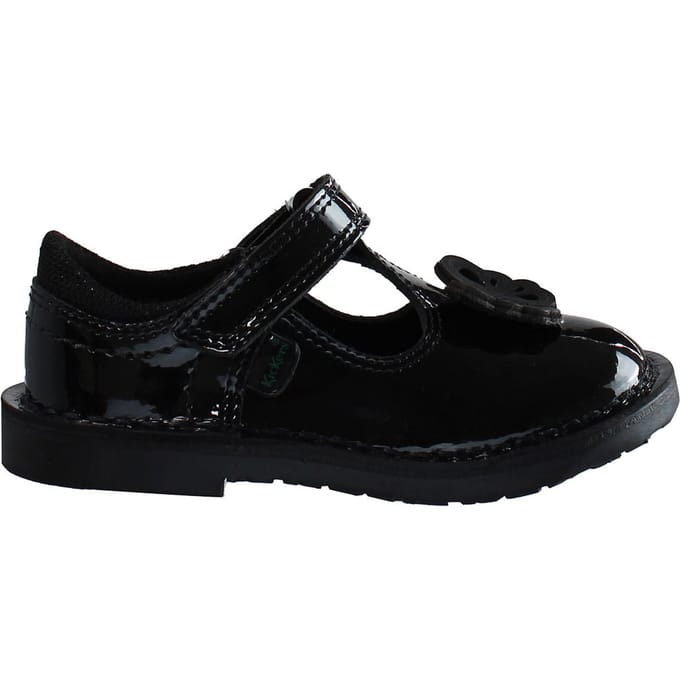 Kickers T-Bar Flutter kinderschoenen zwart
