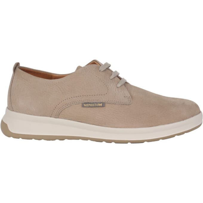 Mephisto Lester - heren veterschoen - Beige - maat 47 (EU) 12 (UK)