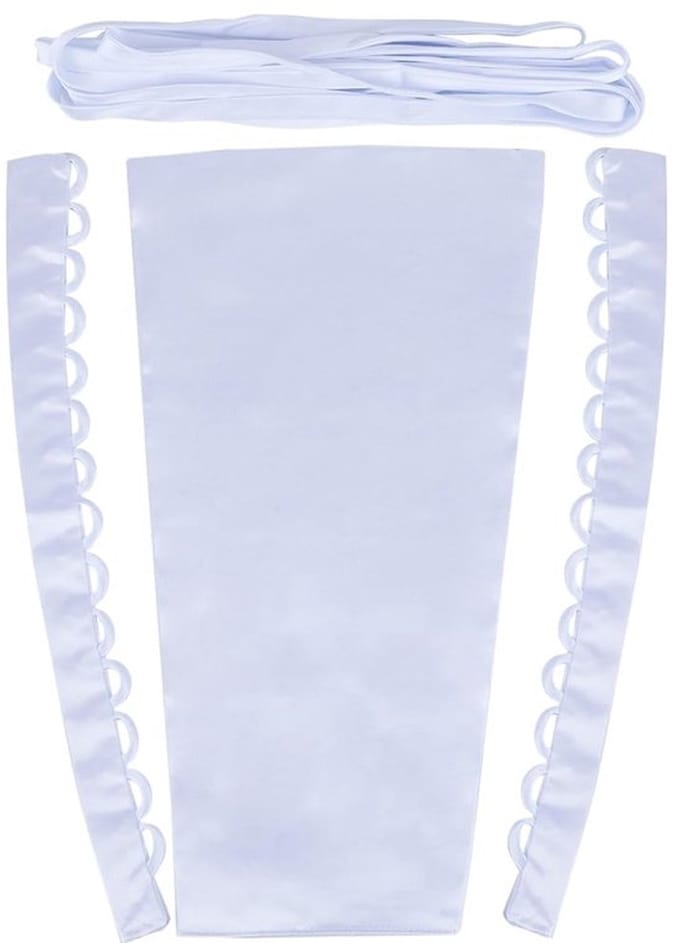 Allecto - Satijnen Korset Kit - Trouwjurk Rits Vervanging - Wit