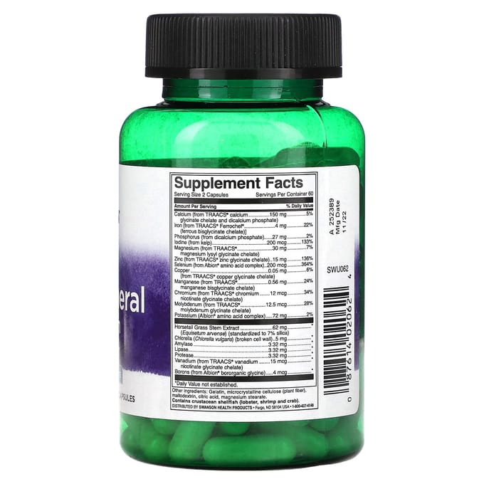 Albion Multi Mineraal met IJzer, 120 Capsules