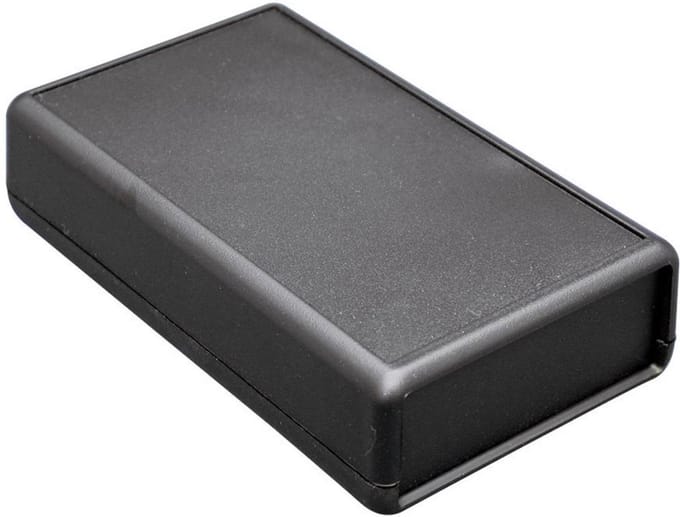 Hammond Electronics 1593YBK Handbehuizing – 140 x 66 x 28 mm – ABS – Zwart