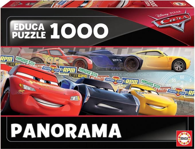 Educa puzzel Cars - legpuzzel - panorama puzzel - 1000 stukjes