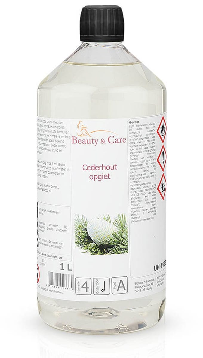 Beauty & Care - Cederhout sauna opgiet - 1 L. new