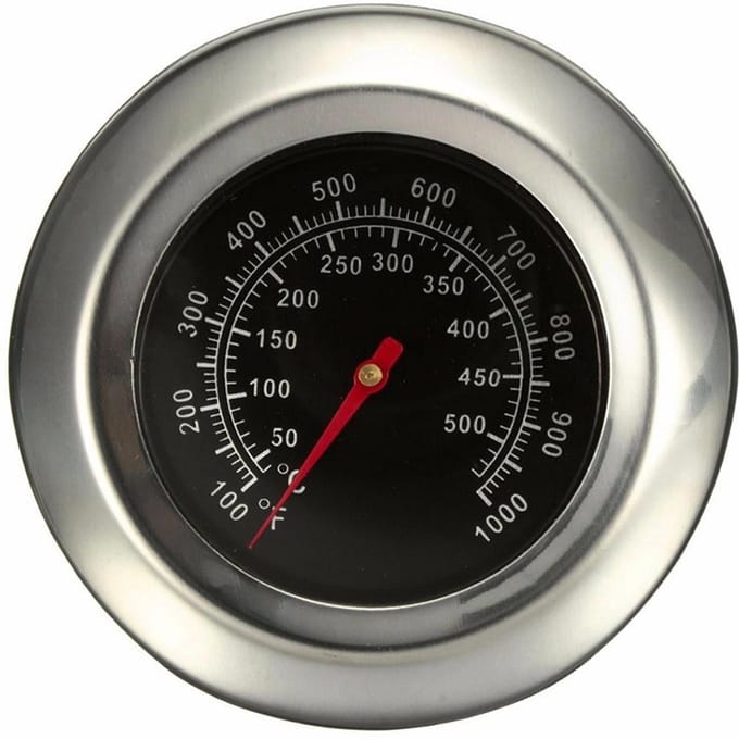 Oventhermometer RVS Breed Temperatuurbereik Vleesthermometer voor Keukenkoken black