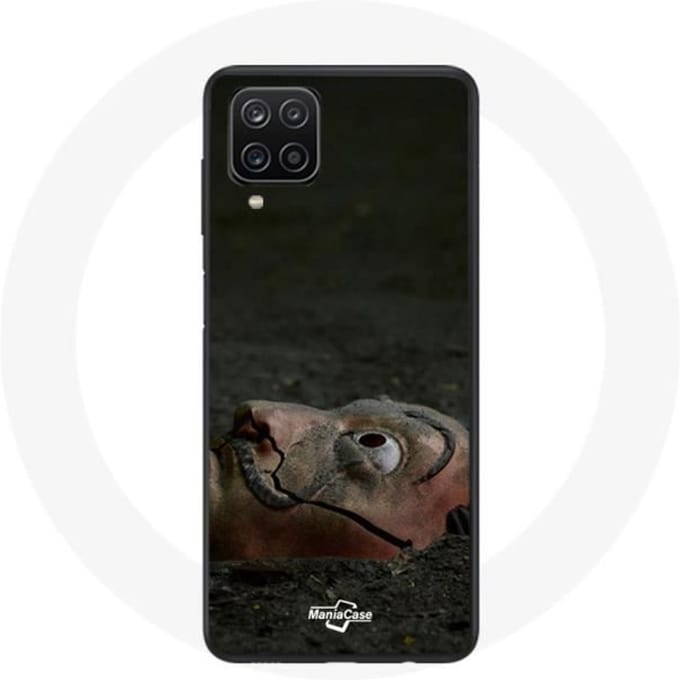 Coque - La Casa de Papel - Samsung Galaxy A12 - Souple - Noir - Masque Dali
