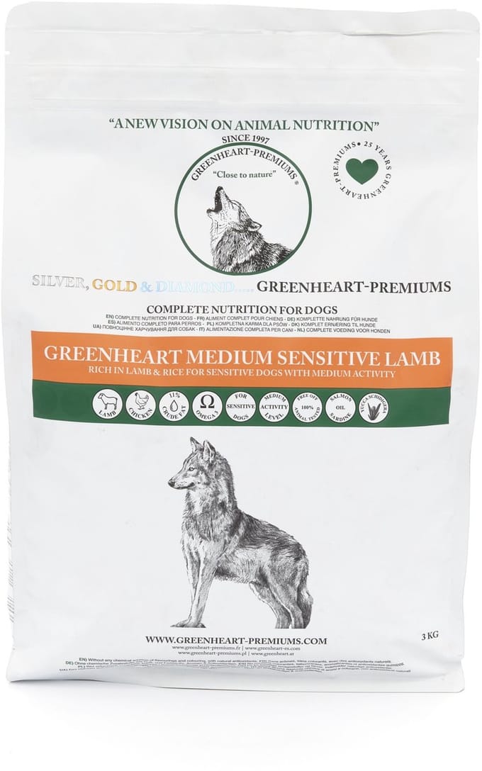 Greenheart hondenvoer Medium Sensitive Lamb 3 kg - Hond