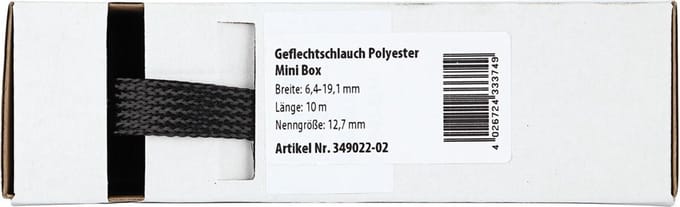 Gevlochten Kabelbescherming Mini Box 6.4 - 19.1 mm / Lengte 10 meter