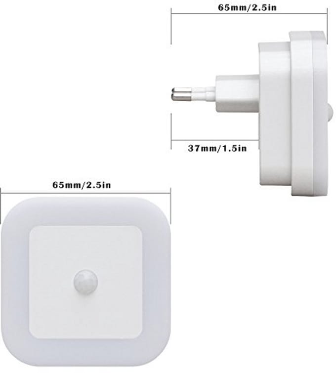 LED Nachtlampje met Bewegingsmelder en PIR Sensor - Set van 2