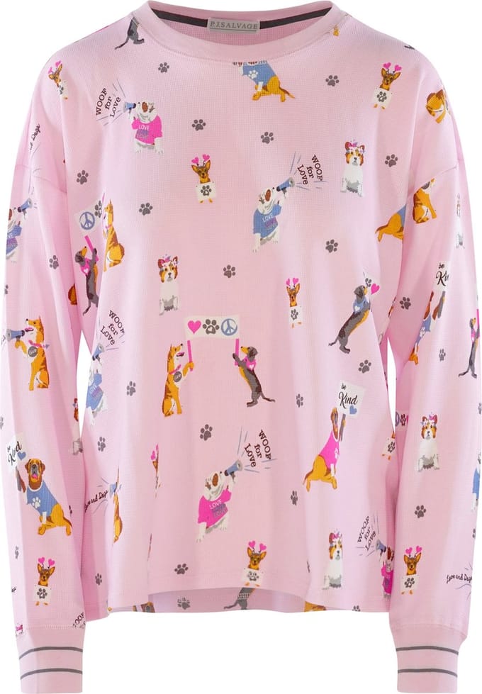 P.J. SALVAGE CO. Woof for Love pyjamatop