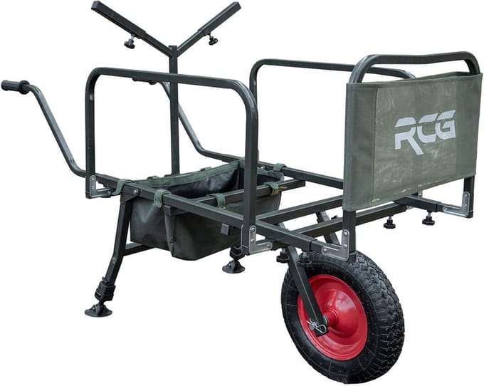 RCG Kruiwagen Olijfgroen - Verstelbare Carp Barrow Karpervissen