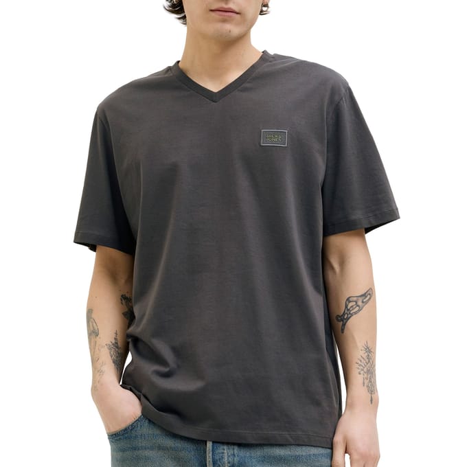 JACK & JONES - JCOREACH TEE SS V-NECK WEH24 SMU - Heren- T-shirt