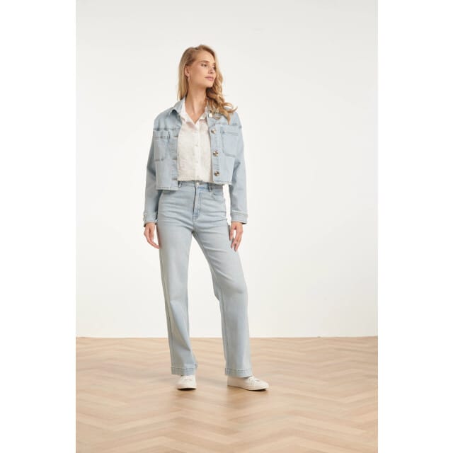 Smashed Lemon High-waisted wide leg jeans |