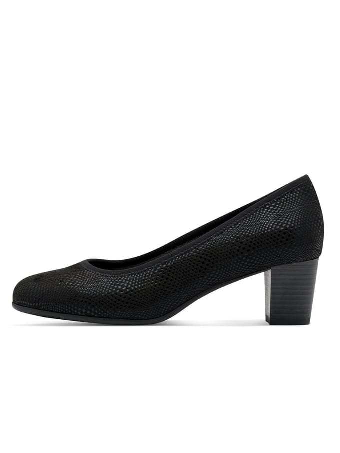 Jana Dames Pump - 22476-008 Zwart - Wijdte H - Maat 37
