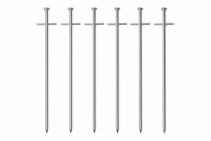 Tentharingen - hard Staal - 6 Stuks - 23 cm - Ideaal voor harde Ondergrond