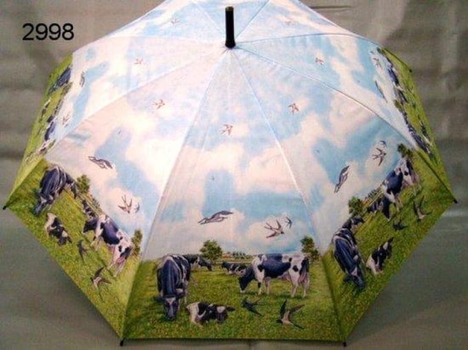 Paraplu koeien in de wei - 106 cm - unisex paraplu - dieren print - cadeau