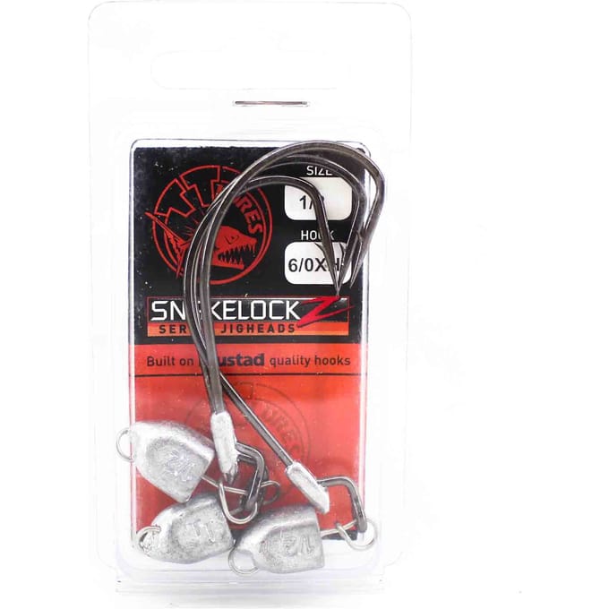 Tackle Tactics TT SnakelockZ jigkop 1/2 oz 6/0 XH 3/pak (6740)
