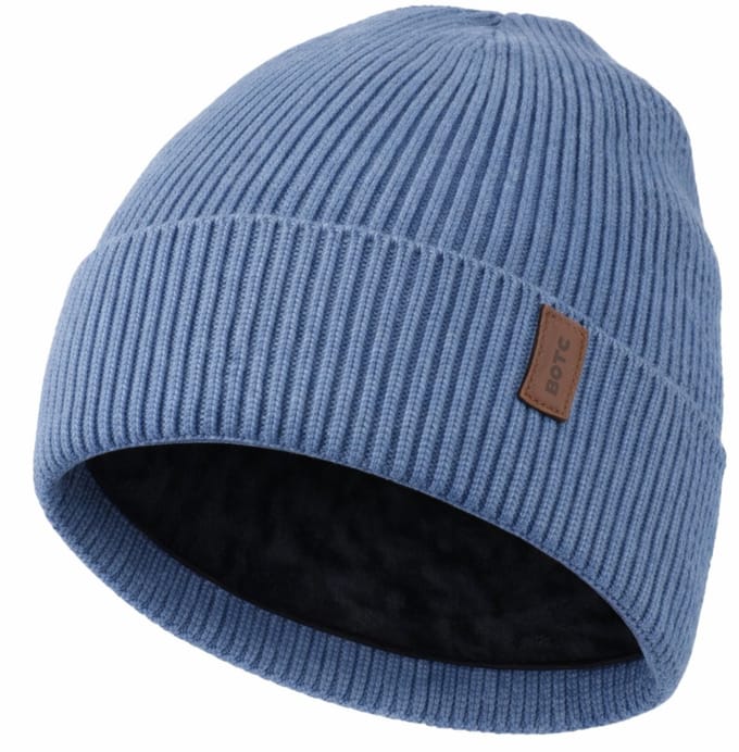 BOTC Wintermuts - Muts - One size - Unisex - Muts dames - Muts heren - Lichtblauw