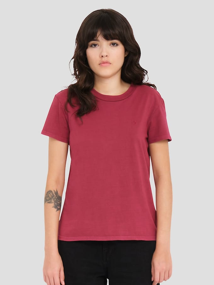 Dames-T-shirt Volcom Solid Stone Emb