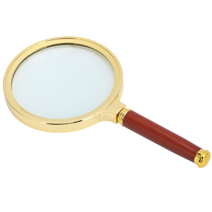 5X Vergrootglas 90mm Handheld Vergrootglas Houten Handvat Vergrootglas voor Lezen
