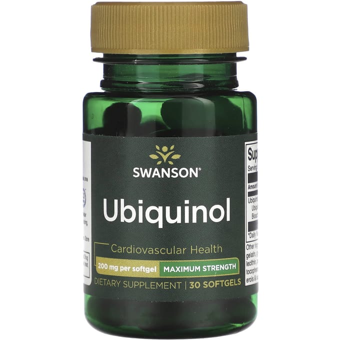 Ubiquinol, Maximale Kracht, 200 mg, 30 Softgels