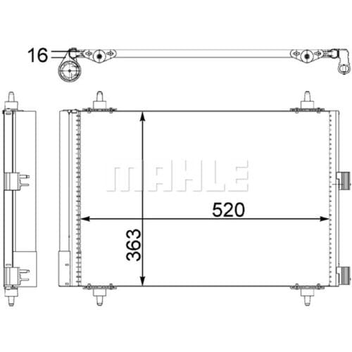 Condensator, airconditioner MAHLE AC 447 000S