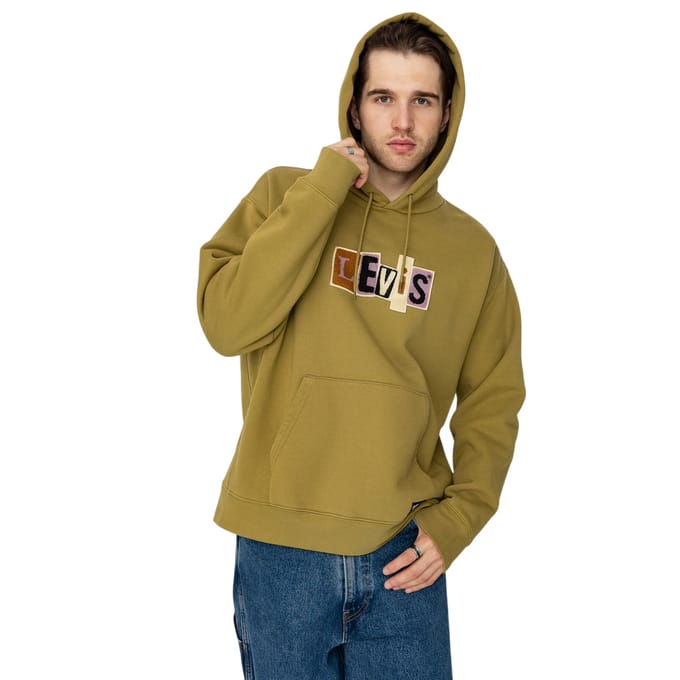 Levis Heren Skate Hoodie (Mosgroen)
