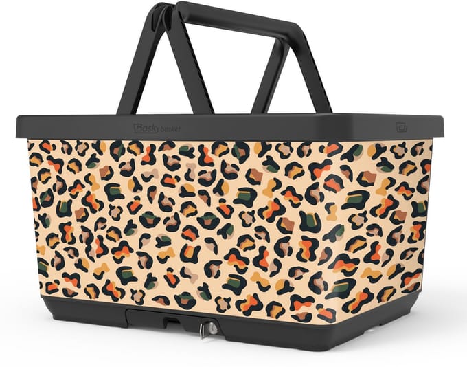 Fietsmand Basky fietsmand 2.0 Wild Gekleurd