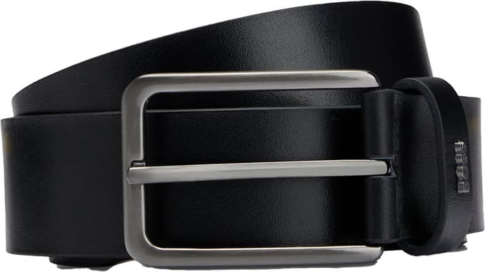 BOSS leren heren riem - zwart