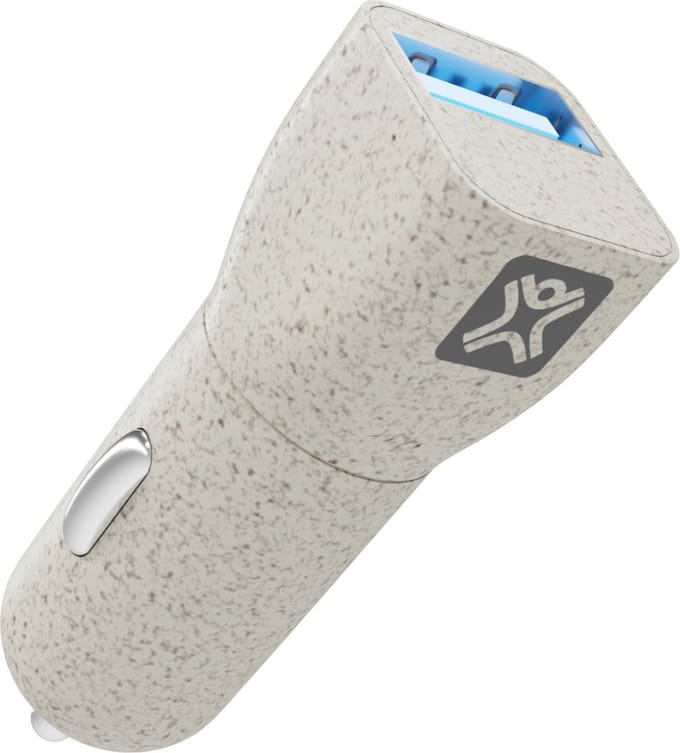 XtremeMac Quick Autolader - USB-A - 18W - Wit (ECO)