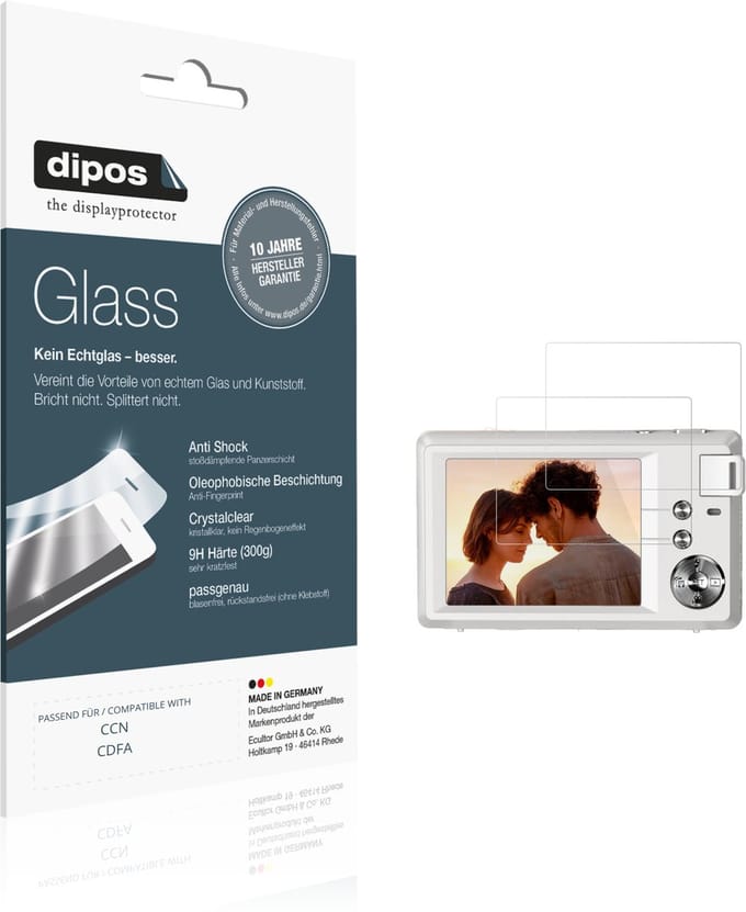 dipos – 2x Pantserfolie geschikt voor CCN CDFA | 9H Screenprotector