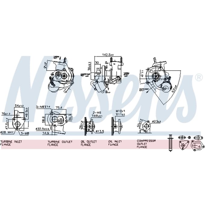 Supercharger, drukvulling NISSENS 93030