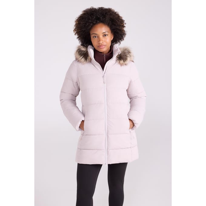 Mountain Warehouse Dames/Dames Nola Lang Gewatteerd Jasje (Licht Beige)
