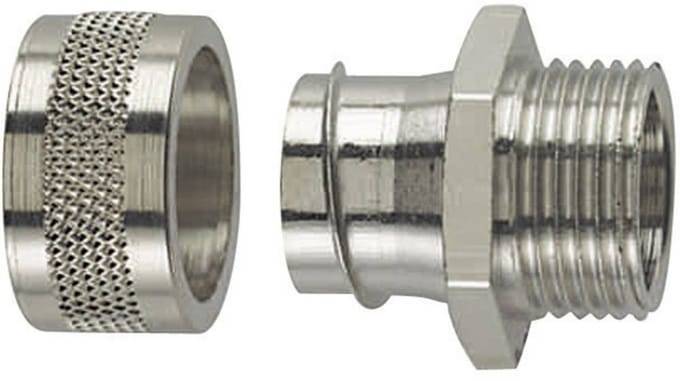 HellermannTyton 166-31005 PSC25-FM-M25 Slangbevestiging Metaal M25 21.10 mm Recht 1 stuk(s)
